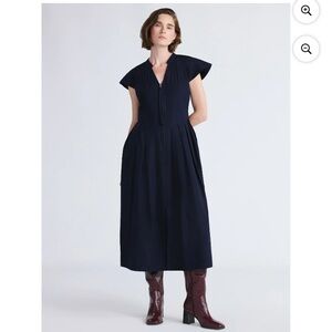 NWT Free Assembly Midnight Blue Midi Dress Medium